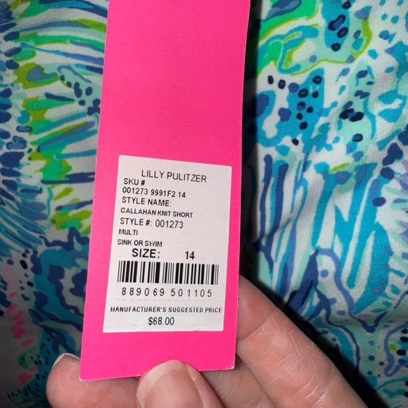 Lilly Pulitzer Callahan Knit Shorts Size 14 - Picture 2 of 6